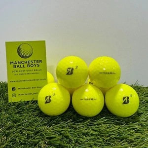 12 pelotas de golf Bridgestone Tour BXS amarillas 1 docena de perlas/grado A - Imagen 1 de 1