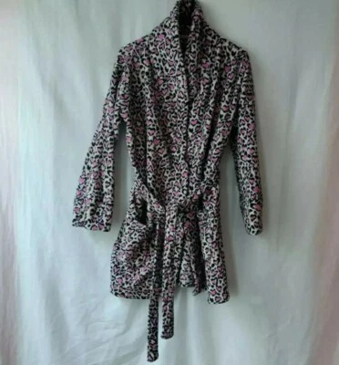 Victoria Secret COZY FLEECE PLUSH Wrap BATH ROBE  Cheetah Women's Size XS - Image 1 of 4