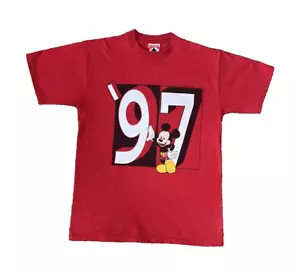 Camiseta Mickey Mouse De Colección Mickey Inc Años 90 Big Mickey 97 Camisa Roja Talla M c.1997 - Imagen 1 de 11