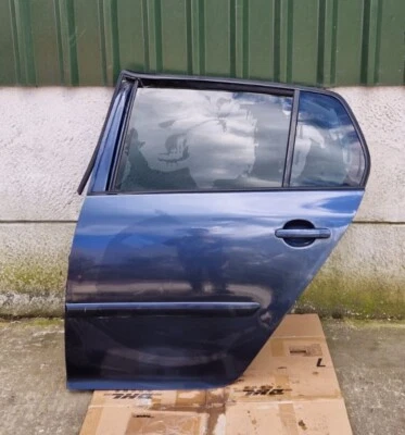 VW Golf Mk5 Rear Left Passenger Door Panel Graphite Blue LC5F 1K6833105 Nearside - Image 1 of 4