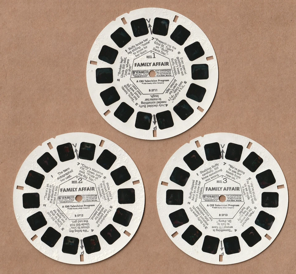 Set of three View-Master reels Family Affair 1969 - Image 1 of 1