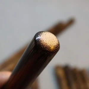 Premium Golden Silk Solid Bamboo Poles-Natural Elegant Multirole-D 20MM L60CM - Picture 1 of 8