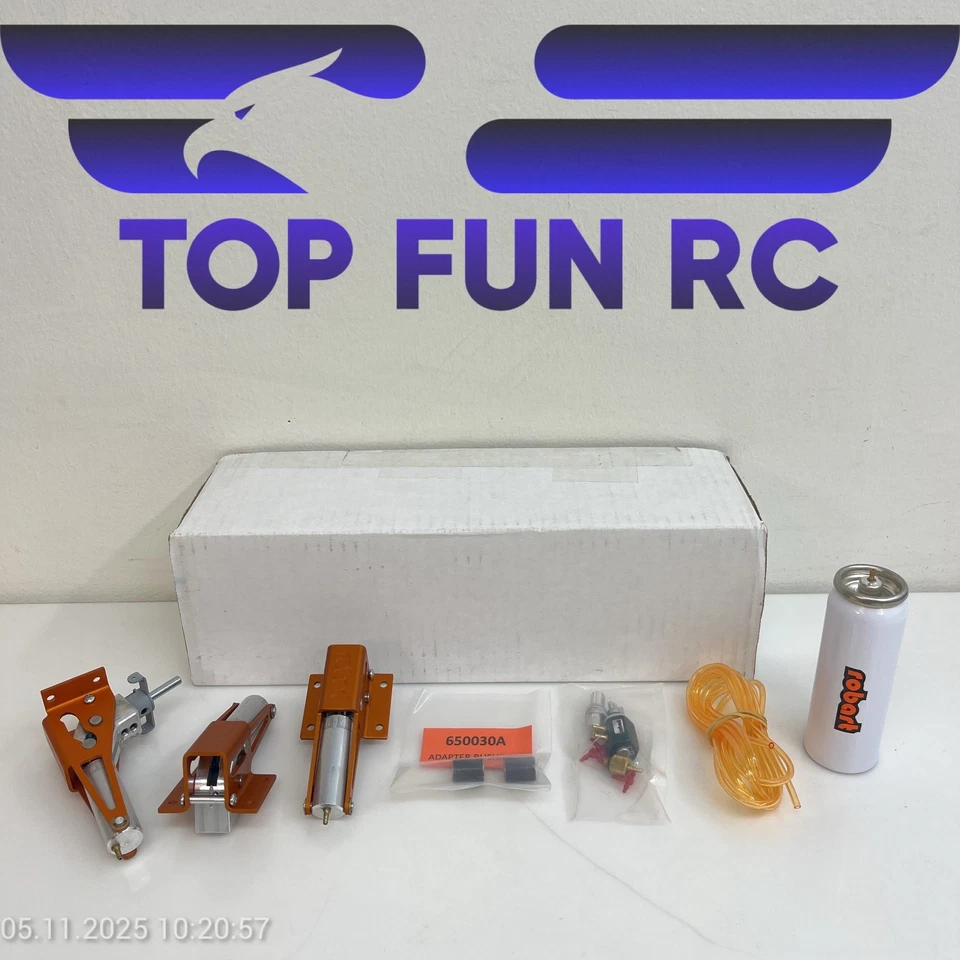 ROBART 522RS ROBO STRUT READY TRI GEAR SET W/ AIR KIT FOR LARGE SCALE RC PLANES - Image 1 of 2