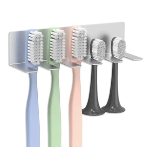 Porta Spazzolino da Denti da Parete, Porta Spazzolino Elettrico, Acciaio Inox - Foto 1 di 5