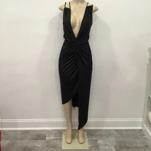 L’Academie Revolve Bommel Midi Asymmetrisch Kleid Schwarz XS Party Sexy LBD Revolve - Bild 1 von 21