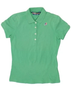 K-WAY Girls Polo Shirt 6-7 Years Green Cotton AG04 - Picture 1 of 3