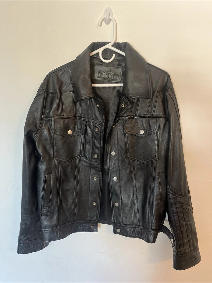 DLNYC Daniel Leather Jacket Men’s Size M Black Leather - Image 1 of 4