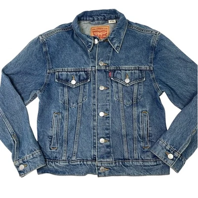 Nueva Chaqueta de Camionero Levi's Clásica Denim Para Mujer Talla XS Azul Chaqueta de Jean Clásica Foto 1 de 4