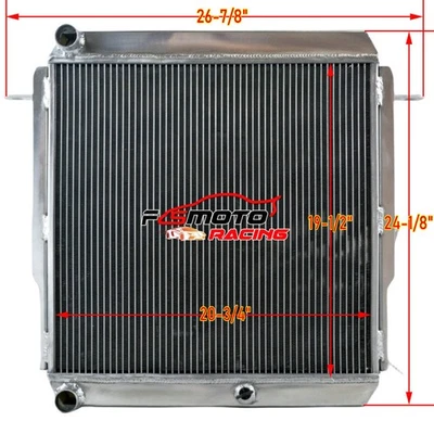 Radiador de aluminio MT PARA TOYOTA LAND CRUISER BJ70/BJ71/BJ73/BJ74/BJ75 1984-1989 Foto 1 de 4