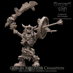 Living Dead - Skeleton Goblin Shield down-Draft - Picture 1 of 1