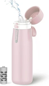 PHILIPS Water Bottle with Filter, Filter Water Bottle Stainless Steel with GoZer - Picture 1 of 6