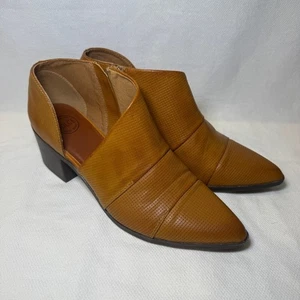 Dolce Mojo Moxy Open Side Tan Jagger Ankle Boots Booties Size 10 - Picture 1 of 9