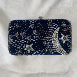 The Met Shop Beaded Celestial Velvet Square Clutch Metropolitan Museum Of Art - Picture 1 of 12
