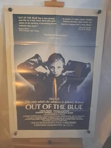 OUT OF THE BLUE! '80 D.HOPPER CULT CLASSIC ORIGINAL MOVIE POSTER 27X41 1SH - Picture 1 of 3