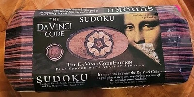 2006 Roseart SUDOKU -THE DI VINCI CODE Edition play w/Ancient Symbols New - Image 1 of 4