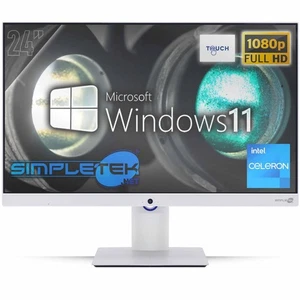 All In One 24" Touch G460 Ram 8Gb Ssd 240Gb Windows 11 Pro Computer Fhd Vesa - Picture 1 of 9