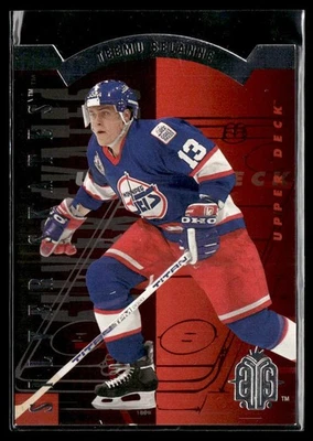 1993-94 Upper Deck #R2 Teemu Selanne Silver Skates Silver Hockey Card 1001G - Image 1 of 2