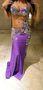 Vestido Baile Profesional Disfraz Danza del Vientre Danza del Vientre Muchos Colores - Imagen 1 de 1