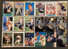 Lot of 18 Jeff Bagwell + Craig Biggio 1990s Baseball Cards Houston Astros