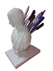 Julius Caesar Ides of March Pen Pencil Holder Sculpture Desk Organizer Teacher - Picture 1 of 13