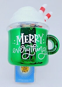 BATH & BODY WORKS WALLFLOWER MERRY EVERYTHING HOT COCOA MUG PLUGIN NIGHTLIGHT - Picture 1 of 12