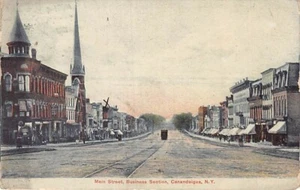 Postal NY: Main Street, Canandaigua, Nueva York, UDB publicada 1907 - Imagen 1 de 2