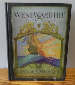 1930 "WESTWARD HO!" written by Charles Kingsley  pictures by N.C. Wyeth - Picture 1 of 8