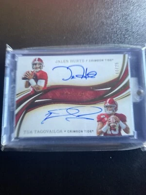 2020 Immaculate Collegiate Jalen Hurts Tua Tagovailoa Rc Auto#/25 Alabama🔥 - Image 1 of 2