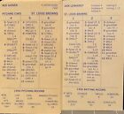 1950 St. Louis Browns, Strat-O-Matic Baseball, Adv, Near Mint, 24 Cards