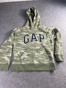 GAP Kids Boy’s Camouflage Pullover Hoodie Sweater Sz 10 - Picture 1 of 8