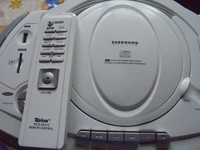 GuteTEVION/SURROND SYSTEM Radio FM/MW/CD Player mit Kassettenspieler/USB/SD/MC - Bild 1 von 4