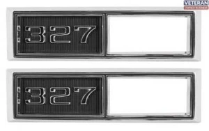 Side Marker Bezels Frt 327 Pair -68 Chevelle Fullsize Chev Car 68-69 Nova - Picture 1 of 1