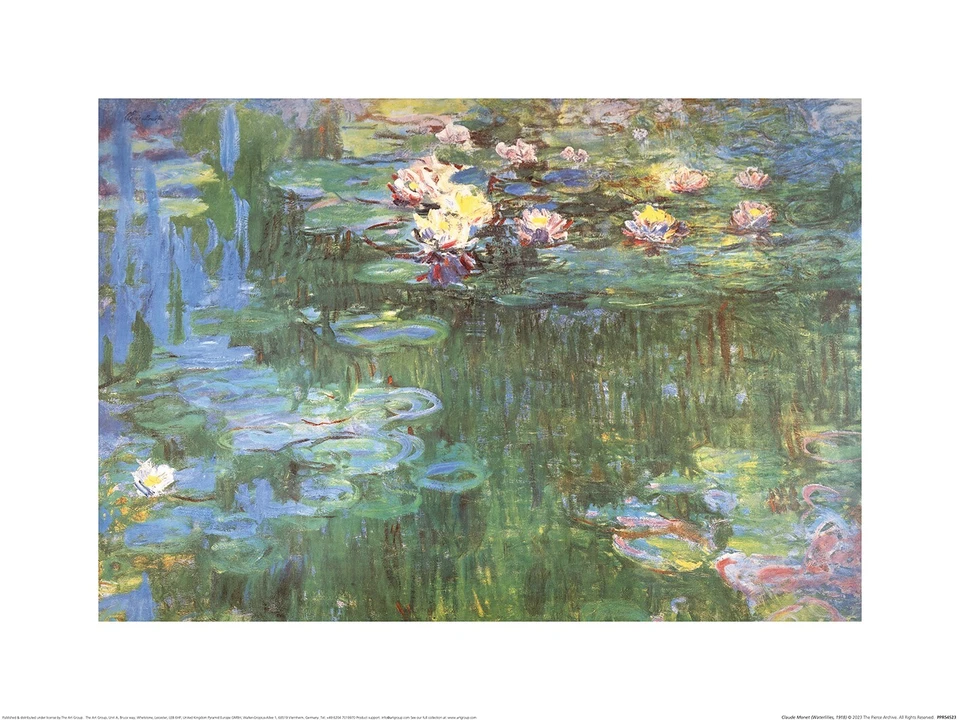 Claude Monet - nenúfares, 1918 - 30 x 40 cm estampado de bellas artes Foto 1 de 1