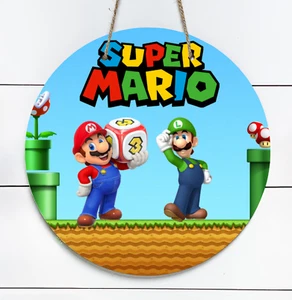 Super Mario 10" Metal Indoor/Outdoor Round Sign - Picture 1 of 1
