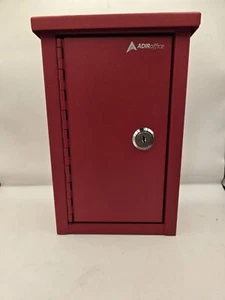 Large Steel Heavy-Duty Outdoor Key Drop BoxMfr # ADI631-11-RED Z - Picture 1 of 6