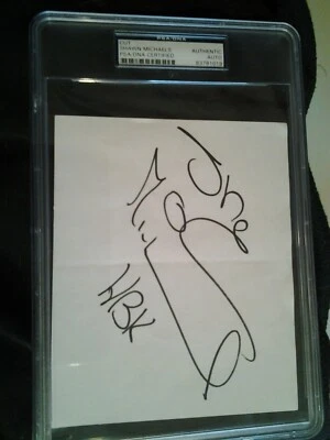 WWF WWE Shawn Michaels HBK Autographed Paper Authenticated PSA AWA ECW WCW - Image 1 of 2