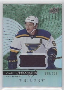 2017-18 Upper Deck Trilogy Green Foil Jersey /139 Vladimir Tarasenko #28