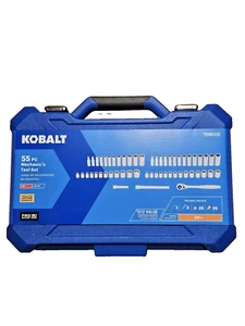 Juego de herramientas mecánicas Kobalt 55 piezas estándar (SAE) y cromo pulido métrico - Imagen 1 de 5
