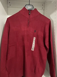 U.S. POLO ASSN. Men's Classic Quarter-Zip Pullover Sweater - Picture 1 of 1