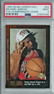 MICHAEL JORDAN (HOF) 1999 MJ CAREER COLLECTION #42 PSA MINT 9 (1 OF 2 POP) - Picture 1 of 2