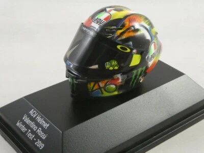 Minichamps Valentino Rossi AGV Helmet MotoGP winter test 2019 1/8 399190066 - Immagine 1 di 3