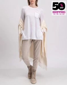 RRP€880 BRUNELLO CUCINELLI Silk & Linen Top Size S Monili Beads Long Sleeve - Picture 1 of 10