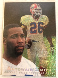 1997 FLAIR SHOWCASE ANTOWAIN SMITH RC #SEC 1 ROW 0 BUFFALO BILLS ROOKIE CARD