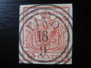 LOMBARDY-VENETIA AUSTRIA Sc. #4 scarce used stamp w/ nice cancel! (25) - Bild 1 von 2