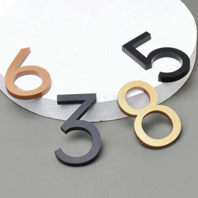 3 Sizes Self Adhesive Letterbox House Numbers for Wall, Door Mount Address 0-9 - image 1 of 4