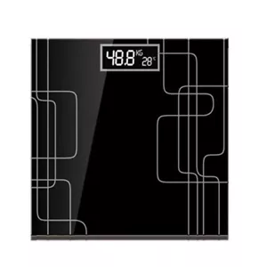 NNEAGS 180kg Electronic Talking Scale Weight Fitness Glass Bathroom Scale LCD Di - Picture 1 of 6