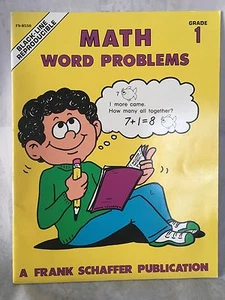 Math Word Problems Grade 1 A Frank Schaffer 1988 Publication New - Picture 1 of 12