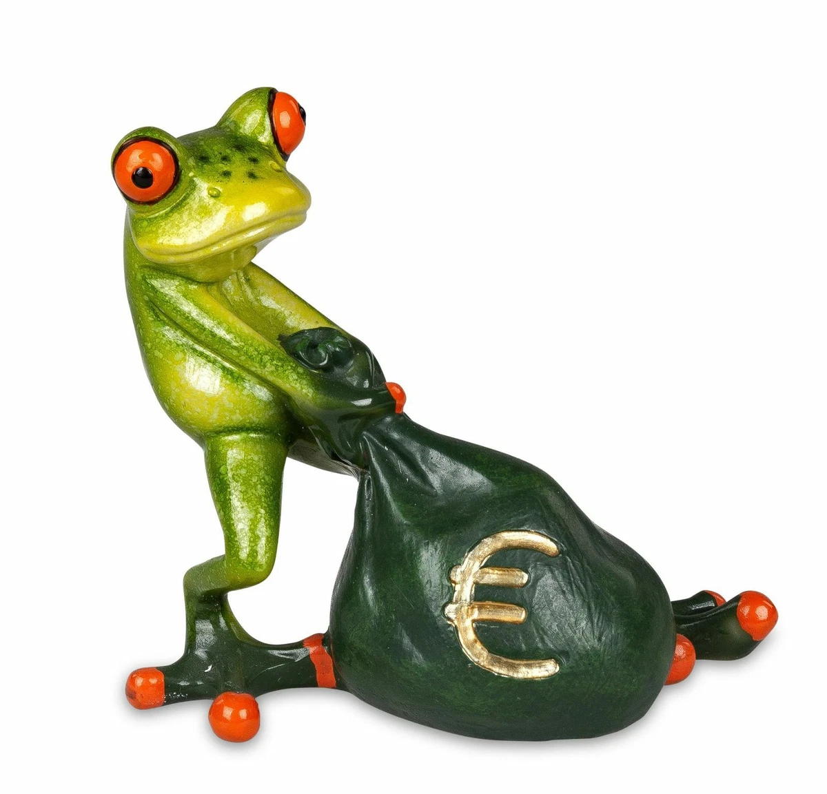 Niedliche Froschfigur Aus Kunstharz – Garten-Deko, Ca. 15 Cm, Wasserfest Für Draußen & Innen