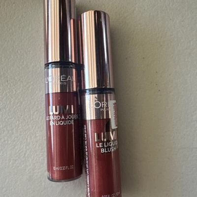 2x L'Oreal Paris Lumi Le Liquid Blush, 635 Glowy Worth It Medium 0.3: Oz New - Image 1 of 2