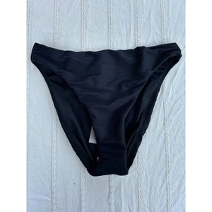 Parte inferior de bikini acanalada negra J.Crew nueva con etiquetas, talla L - Imagen 1 de 7